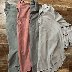 Magellan Outdoors Women's Casual Gray Button Down Shirt